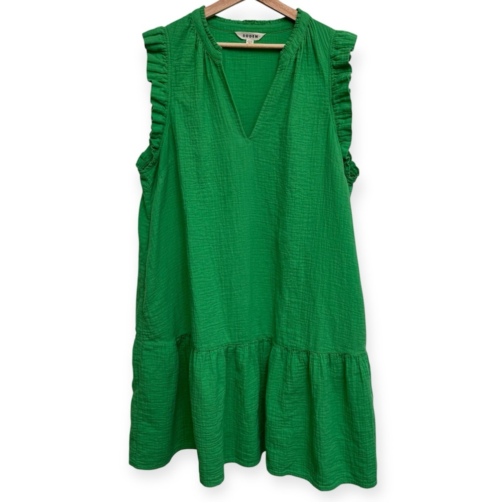 Boden Green Mini Dress